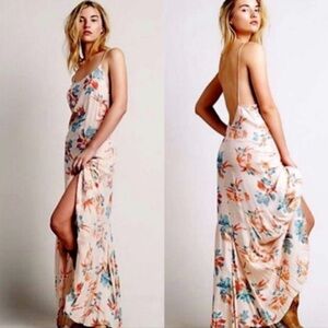 Free People Star Chasing Slip dress in Hibiscus Combo sz S